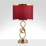 LuxeKnot Tischlampe | Modern Light Luxury | Stoffknotenring Design | 1-flammig