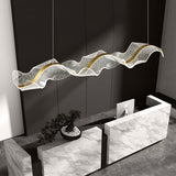 WaveLuma LED Pendelleuchte | Innovatives Wellen-Design | Dimmbar | Perfekt für Esszimmer & Kücheninseln