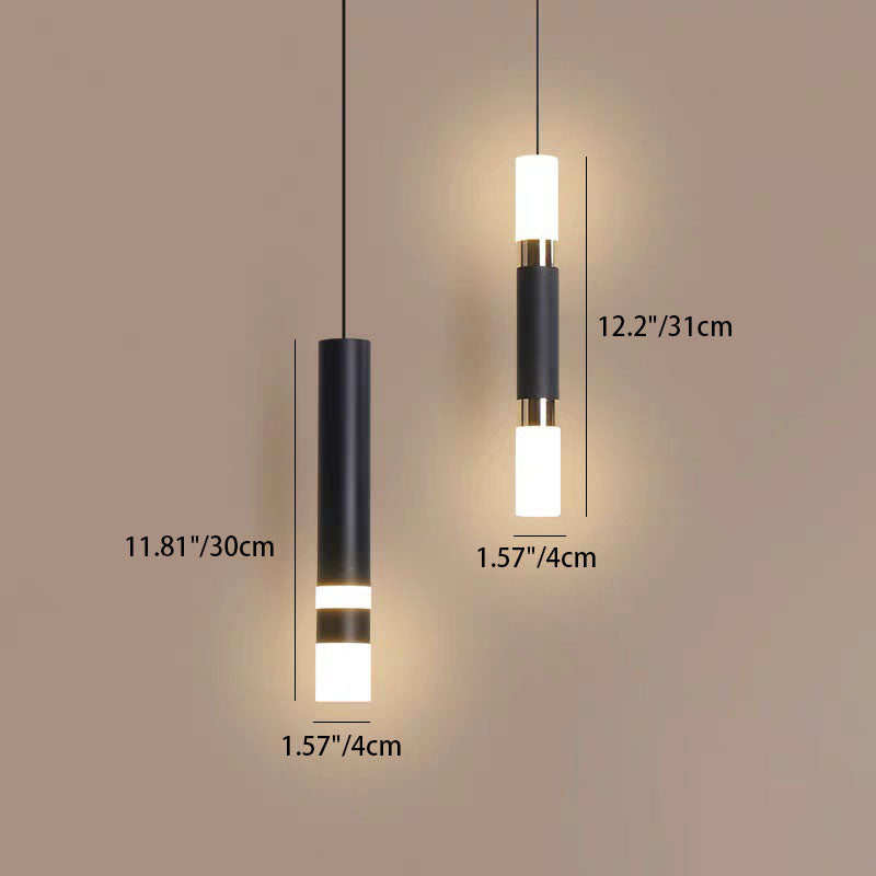 CylinGlow LED Pendelleuchte | Zylindrisches Aluminium-Design | Dimmbares Licht | Modern & Minimalistisch | Für Schlafzimmer & Wohnzimmer