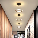 LumaRing Deckenleuchte im modernen Stil | Aluminium-Kreis-Design | LED Halbeinbau | Perfekt für Flur & Wohnzimmer