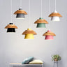LunaDisc Moderne Pendelleuchte | Minimalistisches Design | Holz & Metall | Wohnraumbeleuchtung