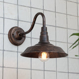 Noctura Classic Wandlampe | Vintage Design | Eisenrahmen mit Rundem Glasschirm | 1-Licht Esszimmerbeleuchtung