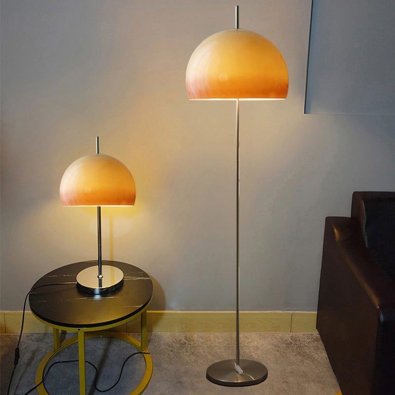 Lumora Retro Mushroom Stehleuchte | 2-Licht Design | Glas & Metall | Perfekt für Wohnzimmer