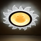 SunnyGlow Smiley LED Deckenleuchte | Cartoon Design | Warm- & Weißlicht | Dimmbar | Kinderzimmer