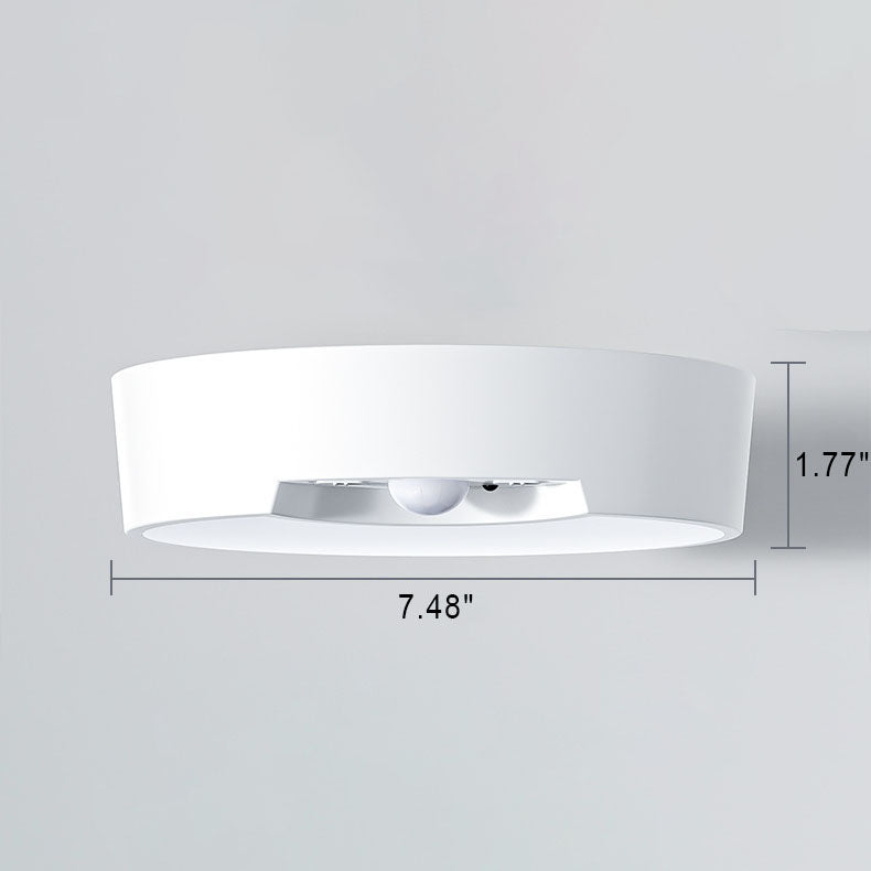 SenseLux Runde LED Deckenleuchte | Bewegungssensor | Weißes Licht | Batteriebetrieben & Wiederaufladbar