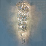Lustrevia Kristall Wandleuchte | Luxus Design | Quasten aus Kristall | LED 1-Licht | Wohnzimmerlicht