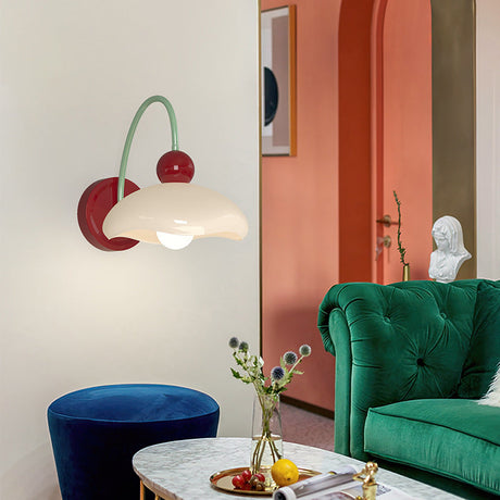 LunaFrame Minimalist Wandlampe | Rundes Eisen-Metall-Design | Schlafzimmerbeleuchtung | Warmlicht | Modern & Stilvoll