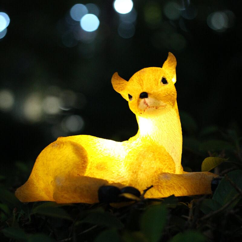 SolarCreato Tierfigur Gartenleuchte | Solarbetrieben & Wasserdicht | Kreative LED Rasen- und Landschaftsbeleuchtung