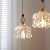 LumiFlora Vintage Kristall Pendelleuchte | Blumendekor | 1-Licht | Verschiedene Größen | Elegante Beleuchtung