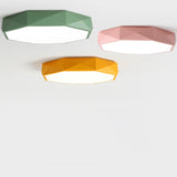 LumaGem Nordic LED Deckenleuchte | Diamant-Design | Acryl & Eisen | Dimmbares Licht | Moderne Beleuchtung