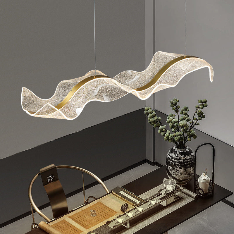 WaveLuma LED Pendelleuchte | Innovatives Wellen-Design | Dimmbar | Perfekt für Esszimmer & Kücheninseln