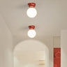 Spherelia Skandinavische Deckenleuchte mit Kugelglas | 1-Licht Design | Semi-Flush Montage | Perfekt für Flur & Wohnräume