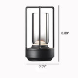 LumoEase Vintage Nachtlicht-Tischlampe | Aluminium & Acryl | USB-Aufladbar | Dimmbares LED-Licht | Nordic Design