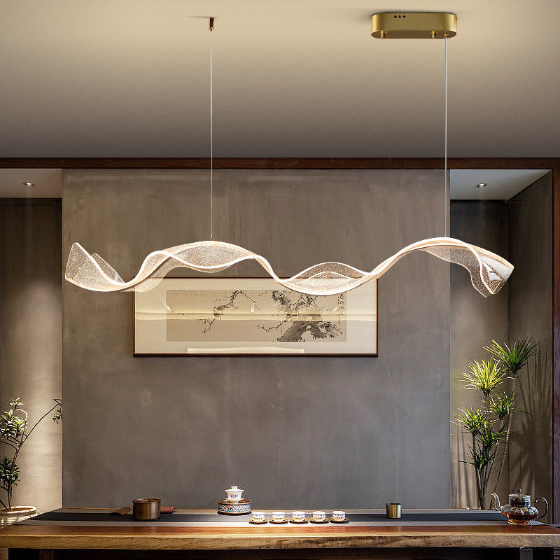 WaveLuma LED Pendelleuchte | Innovatives Wellen-Design | Dimmbar | Perfekt für Esszimmer & Kücheninseln