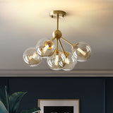 OrbGlide Kupfer-Deckenleuchte | Minimalistisches Design | 3- oder 5-Licht Optionen | Wohnzimmer Deko