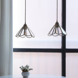 Geometra Vintage Pendelleuchte | Japanisches Design | Kupfer & Glas | Elegante Hängeleuchte