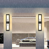 LumenEdge Außenwandleuchte | Minimalistisches Design | Edelstahl & Acryl | LED Wasserdicht