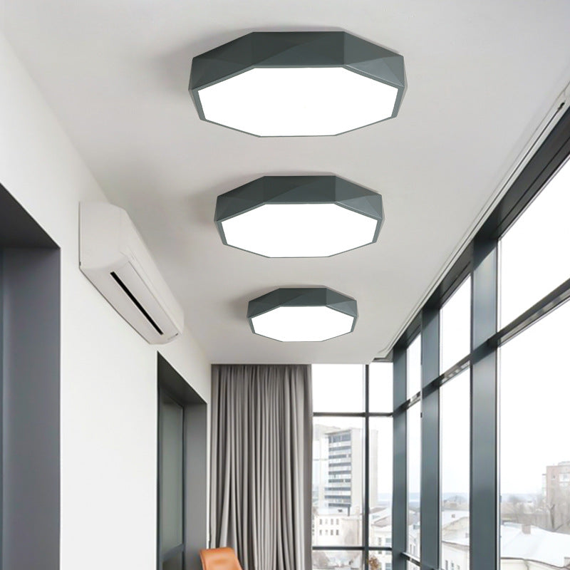 LumaGem Nordic LED Deckenleuchte | Diamant-Design | Acryl & Eisen | Dimmbares Licht | Moderne Beleuchtung