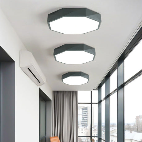 LumaGem Nordic LED Deckenleuchte | Diamant-Design | Acryl & Eisen | Dimmbares Licht | Moderne Beleuchtung