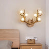 LumiStag Nordic Wandleuchte | Geweih-Design mit Glaskugeln | 6-flammig | Kreativer Baumzweig-Stil für Wohnzimmer & Flur
