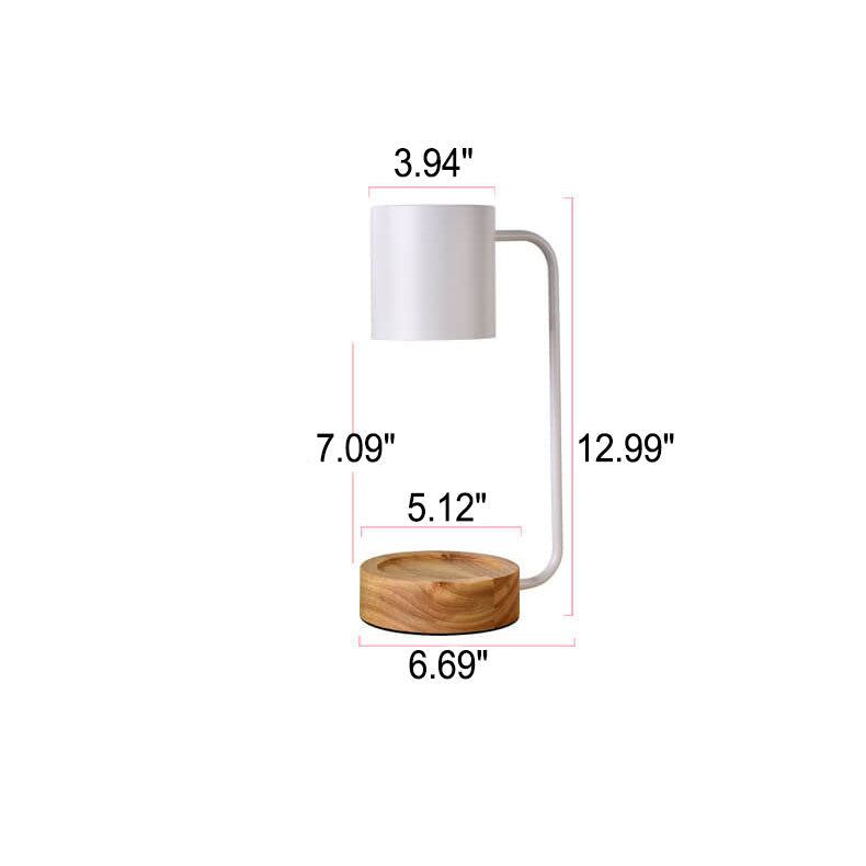ShinaiGlow Holz-Tischlampe | Dimmbar | Timer-Funktion | Wachseffekt | Modernes Design
