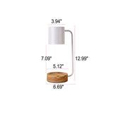 ShinaiGlow Holz-Tischlampe | Dimmbar | Timer-Funktion | Wachseffekt | Modernes Design