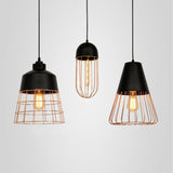 CageNova Geometrische Pendelleuchte | Nordic Design | Eisenkäfig | Einzigartige Beleuchtung