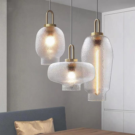 LustroLume Oval Glas Pendelleuchte | Nordic Design | Luxuriöse Beleuchtung | Stilvolle Raumgestaltung