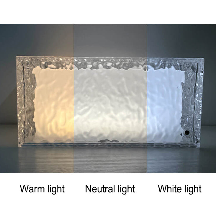 FrostGlow RGB LED Tischlampe | Acryl Eiswürfel Design | Dekoratives Stimmungslicht | Wiederaufladbar