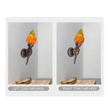 Torcina FlameGlow Wandleuchte | Vintage Design | Fackelstil | 1-flammig | Kreative Wandbeleuchtung
