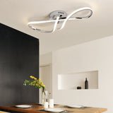 TwistLum LED-Deckenleuchte | Modernes Spiraldesign | Aluminium & Silikon | Schlafzimmerbeleuchtung