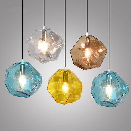 Glasvara Pendelleuchte | Modernes Glasdesign | Unregelmäßige Form | Wohnzimmerlicht