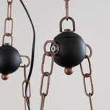 Farmora Kronleuchter | Traditionelles Bauernhaus-Design | Holz & Eisen | 3-flammige Beleuchtung für Esszimmer