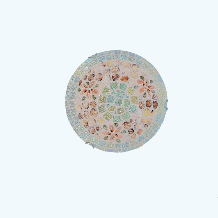 Shellique Tiffany Mosaik-Deckenleuchte | Kreatives Design | Einzigartige Muscheloptik | Stimmungsvolle Beleuchtung | 1-flammig