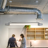 IllustraLine Industrial LED Hängeleuchte | Aluminium-Acryl Design | Esszimmerlampe | Warmweiß & Neutralweiß | Modern & Stilvoll