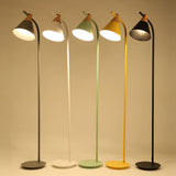 LuxiCone Nordic Macaron Stehlampe | Konischer Lampenschirm | 1 Licht | Kreatives Design | Stehende Bodenleuchte