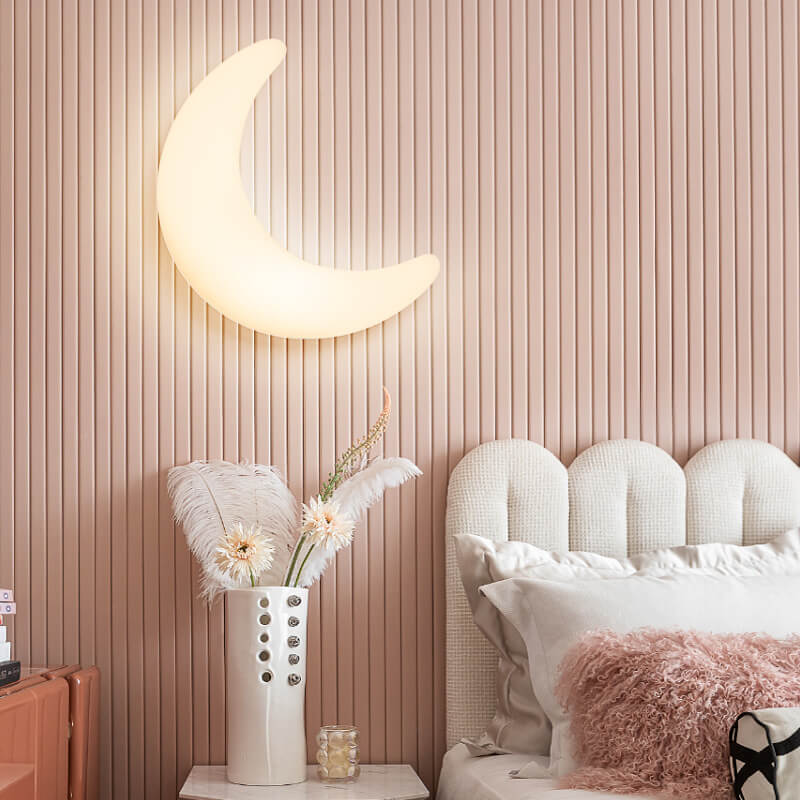 LunaGlide LED Wandleuchte | Modernes Design | Mond-Optik | Dimmbar | Acryl