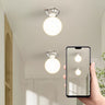 Spherelia Skandinavische Deckenleuchte mit Kugelglas | 1-Licht Design | Semi-Flush Montage | Perfekt für Flur & Wohnräume