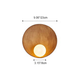 LumoSculpt Moderne Minimalistische Wandlampe | Runde Eisen & Harz | 1-Lichthalter | Wanddeko für Zuhause