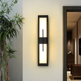 LumenEdge Außenwandleuchte | Minimalistisches Design | Edelstahl & Acryl | LED Wasserdicht