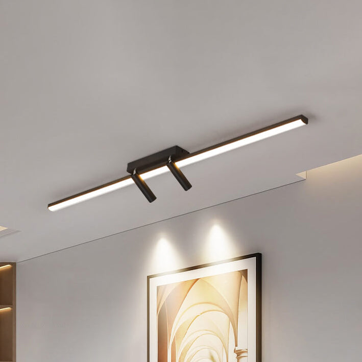 Linevo Minimalistische LED Deckenleuchte | Langstreifen-Design | Spotlight Beleuchtung | Energieeffizient & Modern
