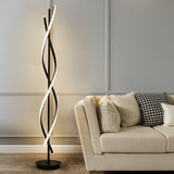 LumiSpire LED Stehlampe | Minimalistisches Spiraldesign | 1-flammige Standlampe | Dimmbares Licht