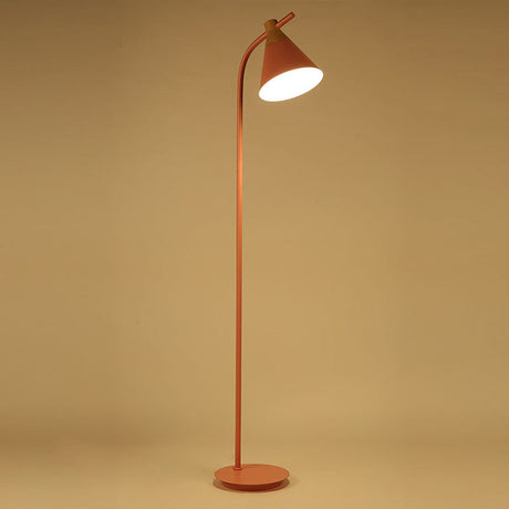LuxiCone Nordic Macaron Stehlampe | Konischer Lampenschirm | 1 Licht | Kreatives Design | Stehende Bodenleuchte