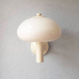 LumiMushroom Nordic Vintage Wandleuchte | Milchglas-Kuppel | Pilz-Design | 1-flammig | Dekorative Beleuchtung