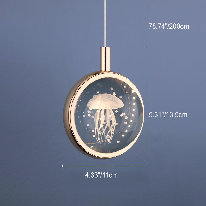 LuminSphere LED Pendelleuchte | Aluminium-Kristall-Design | Modern & Minimalistisch | Für Schlafzimmer & Esszimmer