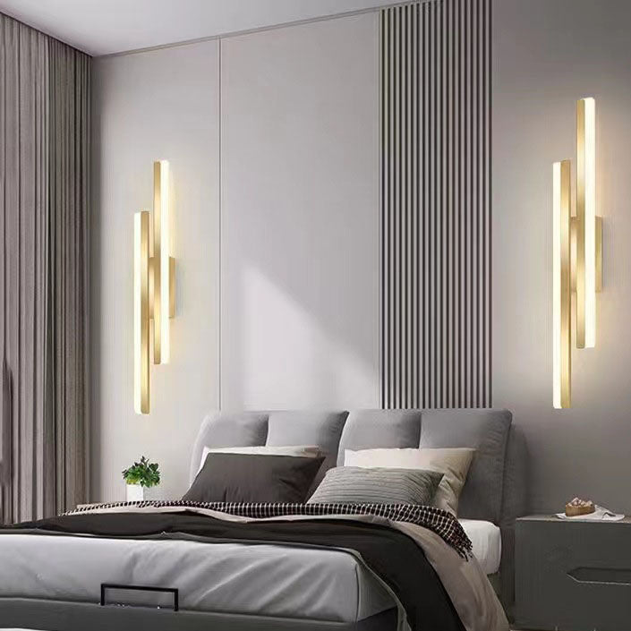 LuxLine Moderne LED Wandlampe | Minimalistisches Design | Eisen & Acryl | Dimmbares Licht