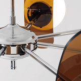 LumiOrion Acryl-Kronleuchter | 3/5/6/8 Lichter | Mid-Century Design für Wohnzimmer & Essbereich