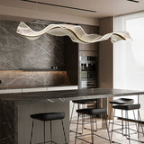 WaveLuma LED Pendelleuchte | Innovatives Wellen-Design | Dimmbar | Perfekt für Esszimmer & Kücheninseln