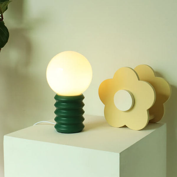 Glazaire Vintage Glas Tischlampe | Massives Design | Stimmungsvolle Beleuchtung | Deko für Zuhause