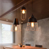 CageNova Geometrische Pendelleuchte | Nordic Design | Eisenkäfig | Einzigartige Beleuchtung